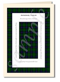 armstrong tartan cards